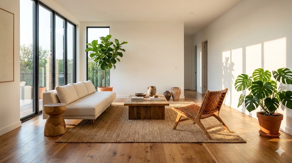 リフォーム後の美しいリビング